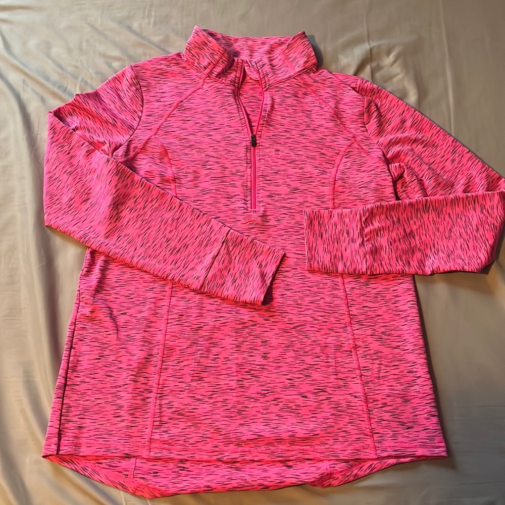 Heather Pink Quick Dri 3/4 Zip